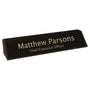 10.5" Black/Gold Leatherette Desk Wedge