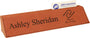 10.5" Rawhide Leatherette Desk Wedge w/Business Card Holder