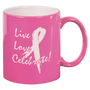 11 oz. Pink Ceramic Round LazerMug