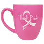 16 oz. Pink Ceramic Bistro LazerMug