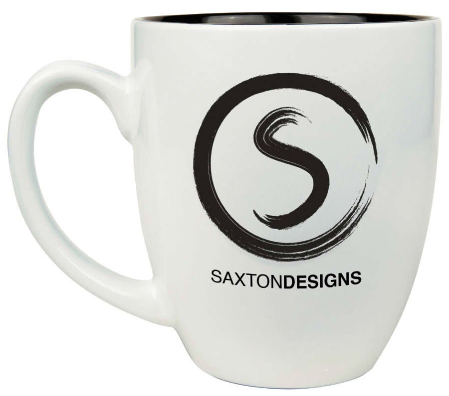 16 oz. White Ceramic Bistro LazerMug