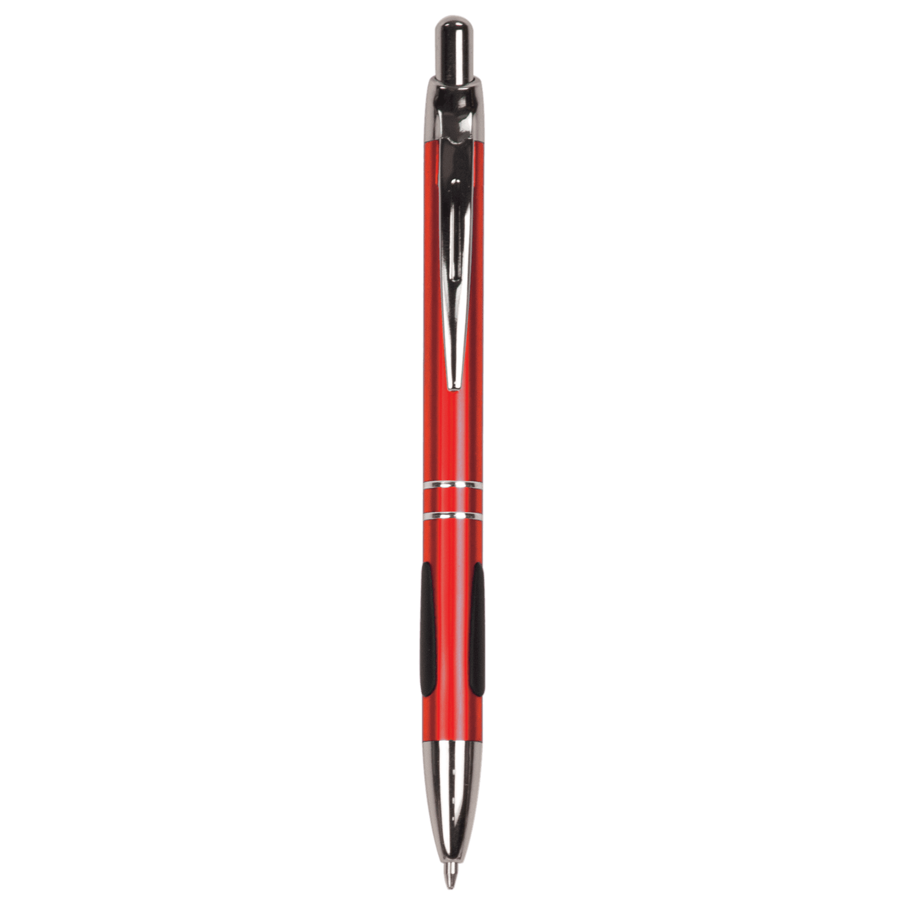 Red with Silver Trim Pen with Gripper