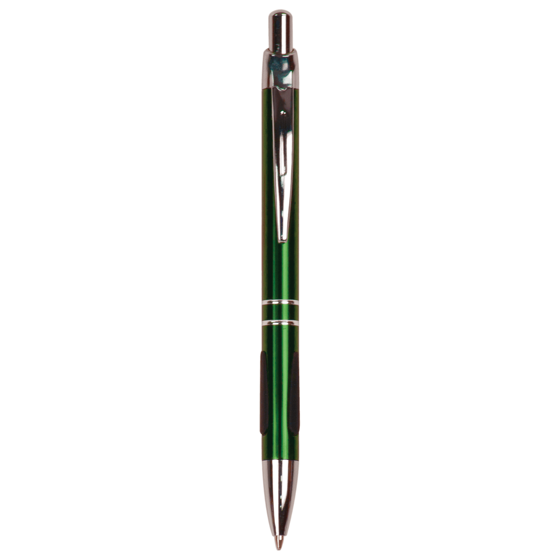 Green with Silver Trim Pen with Gripper