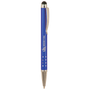 Blue with Silver Trim Pen with Stylus