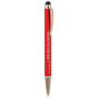 Red with Silver Trim Pen with Stylus