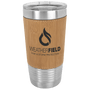 PC  20 oz. Bamboo Laserable Leatherette PC  Tumbler