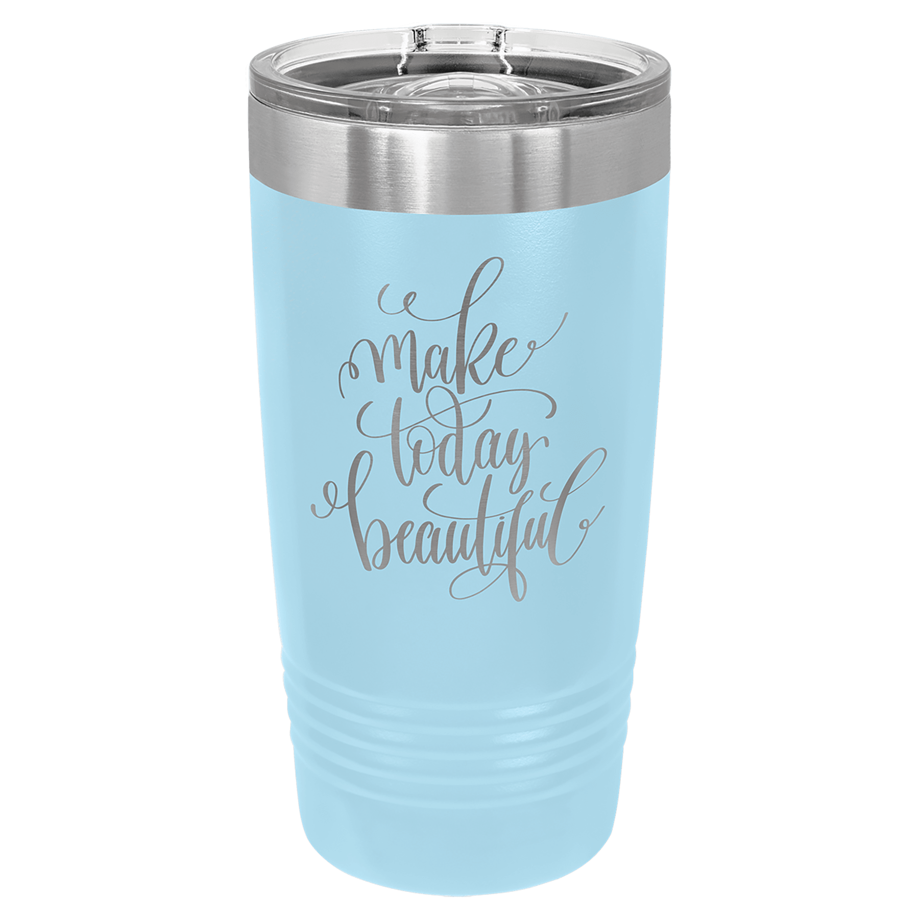 Polar Camel 20 oz. Light Blue Insulated Ringneck Tumbler