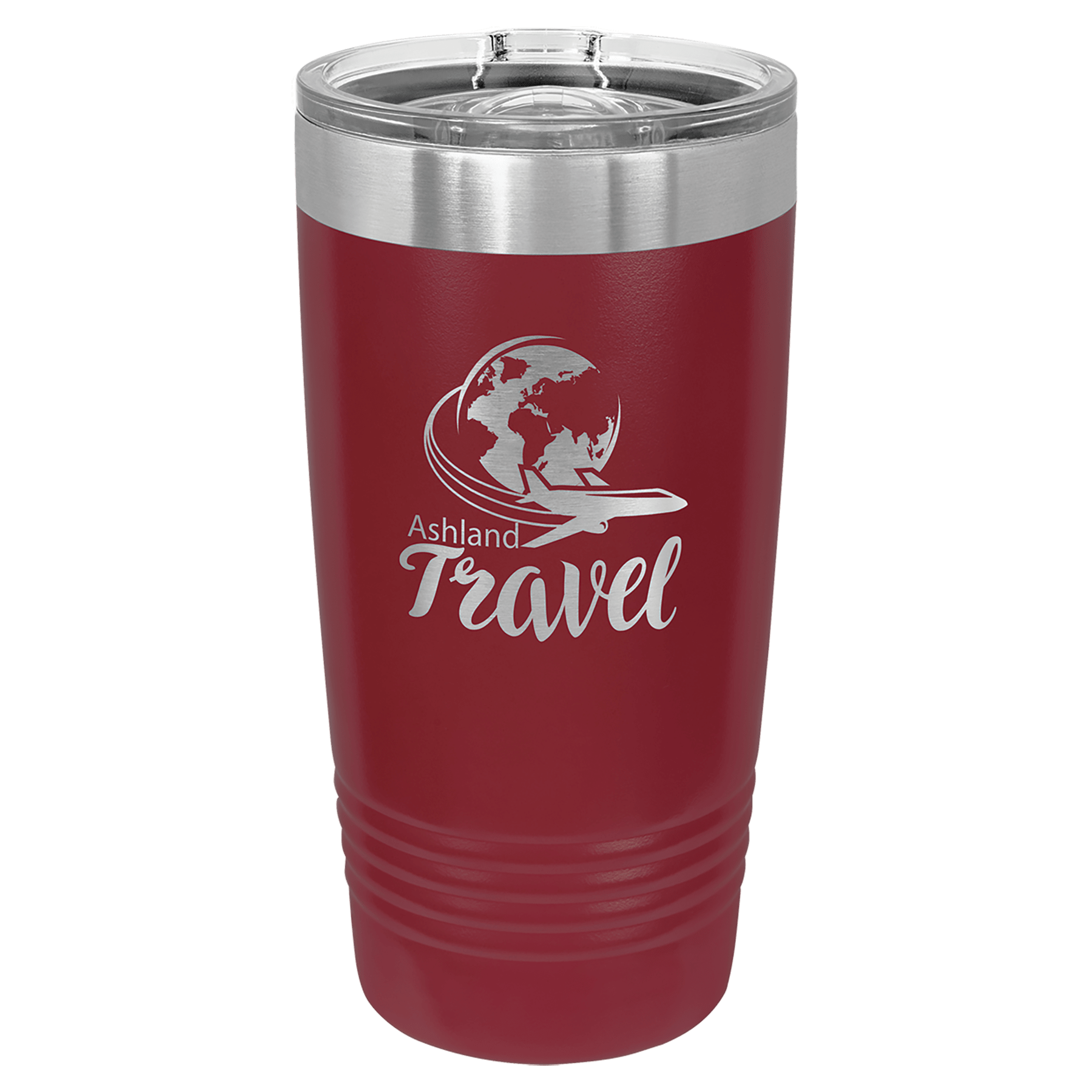 Polar Camel 20 oz. Maroon Insulated Ringneck Tumbler