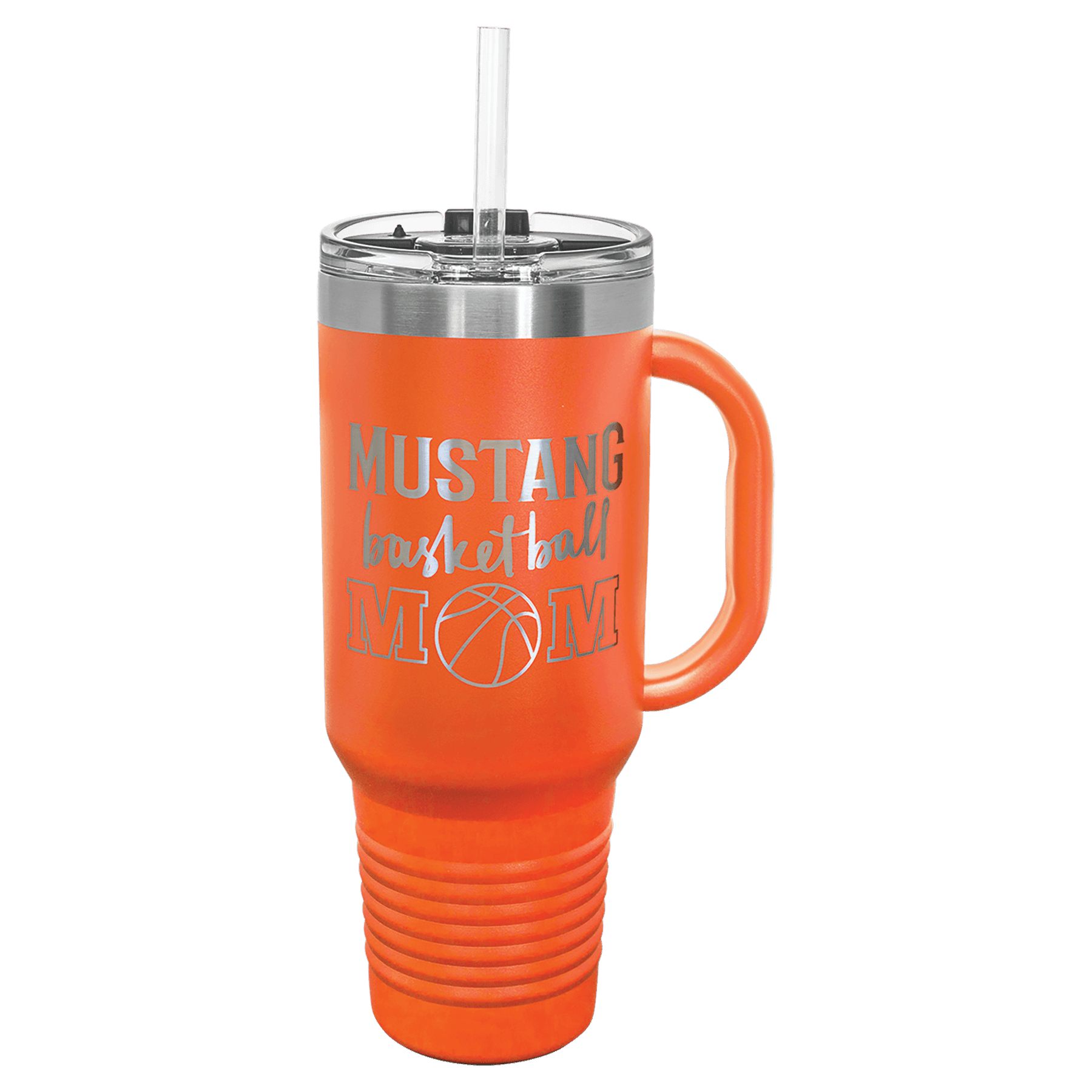 Polar Camel 40 oz. Orange Travel Mug w/Handle
