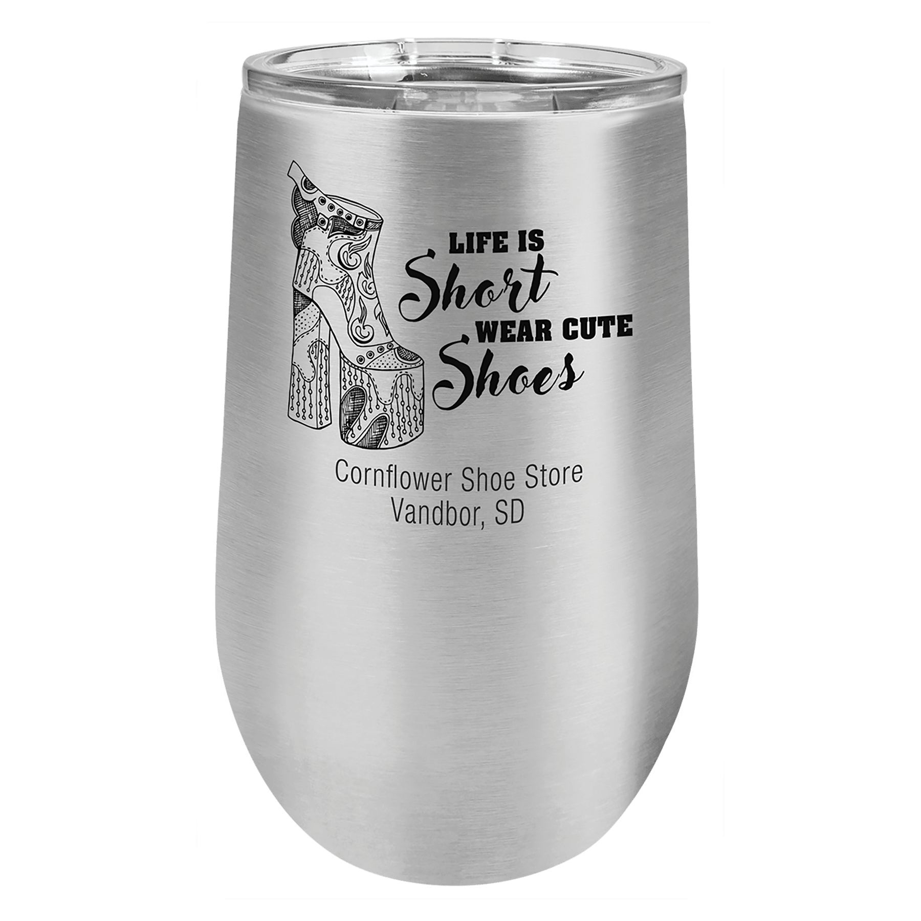 Polar Camel 16 oz. Stainless Steel Stemless Tumbler
