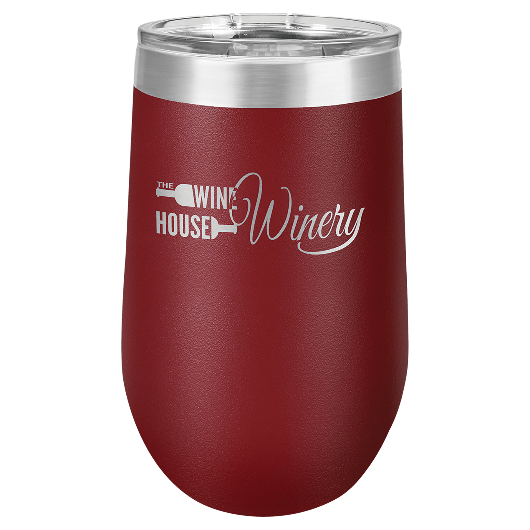 Polar Camel 16 oz. Maroon Stemless Tumbler