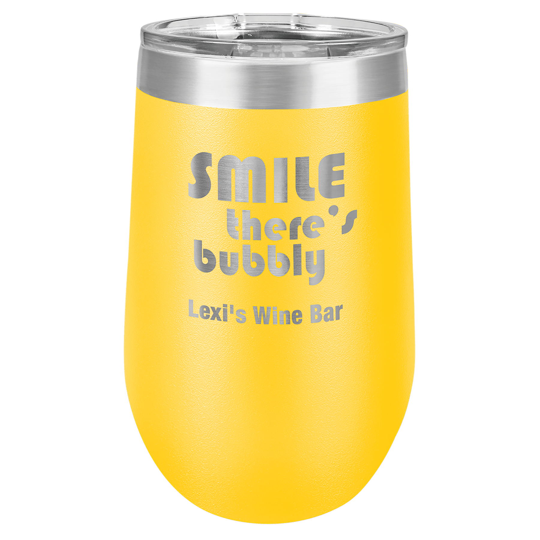 Polar Camel 16 oz. Yellow Stemless Tumbler