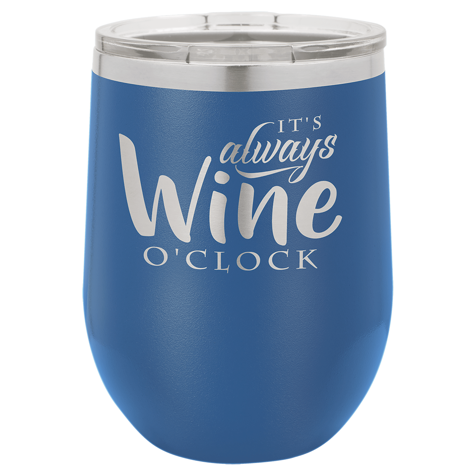 Polar Camel 12 oz. Royal Blue Stemless Wine Tumbler