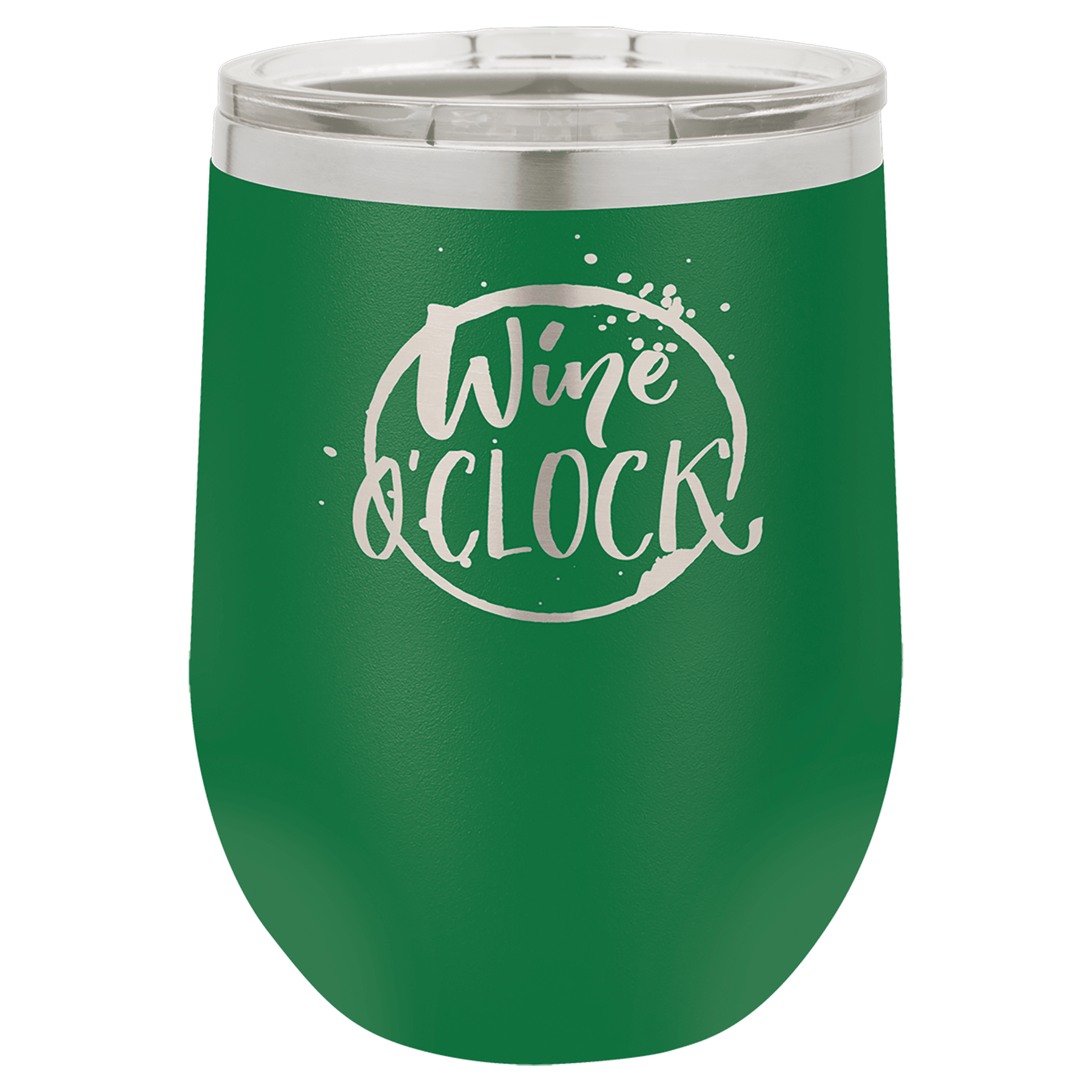 Polar Camel 12 oz. Green Stemless Wine Tumbler