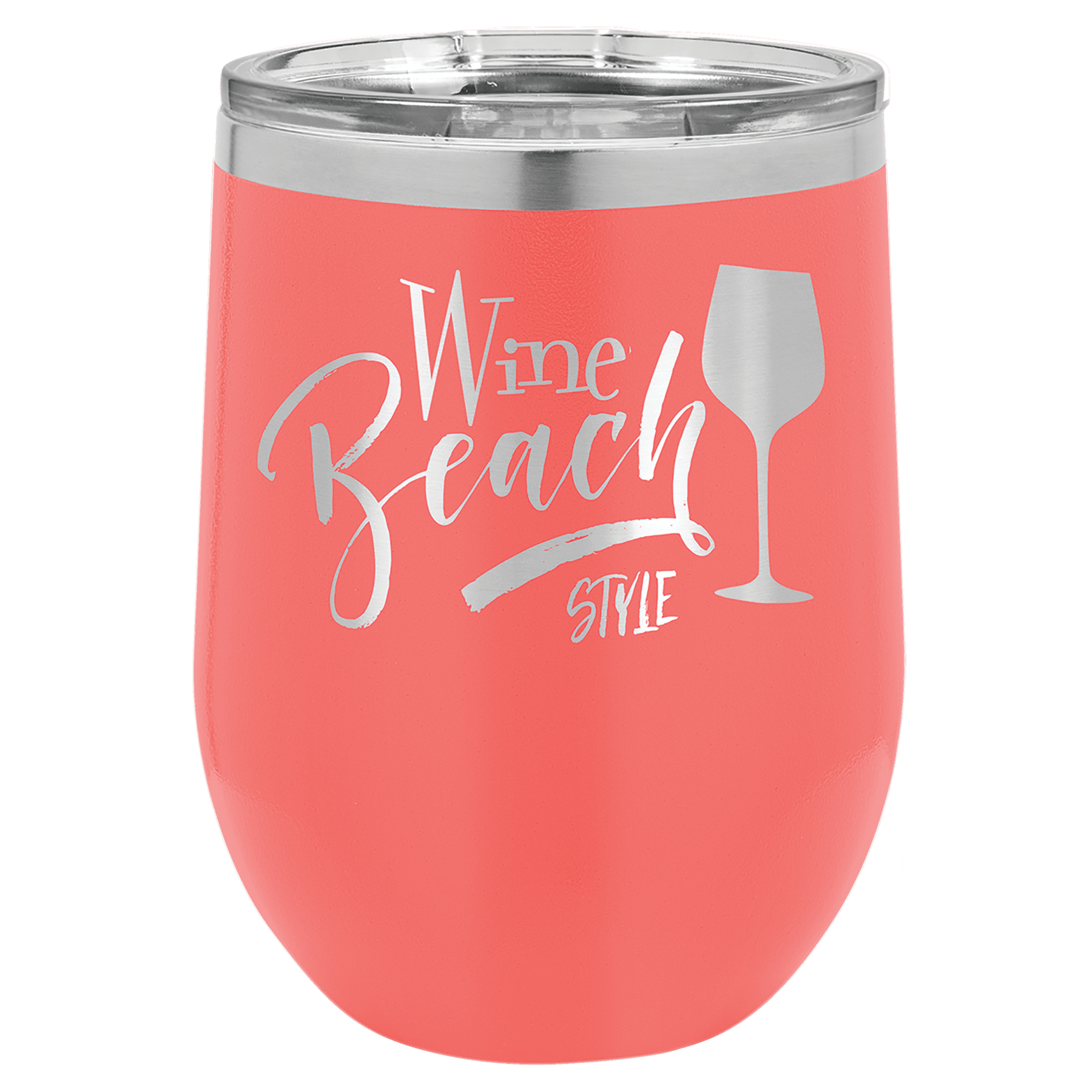 Polar Camel 12 oz. Coral Stemless Wine Tumbler
