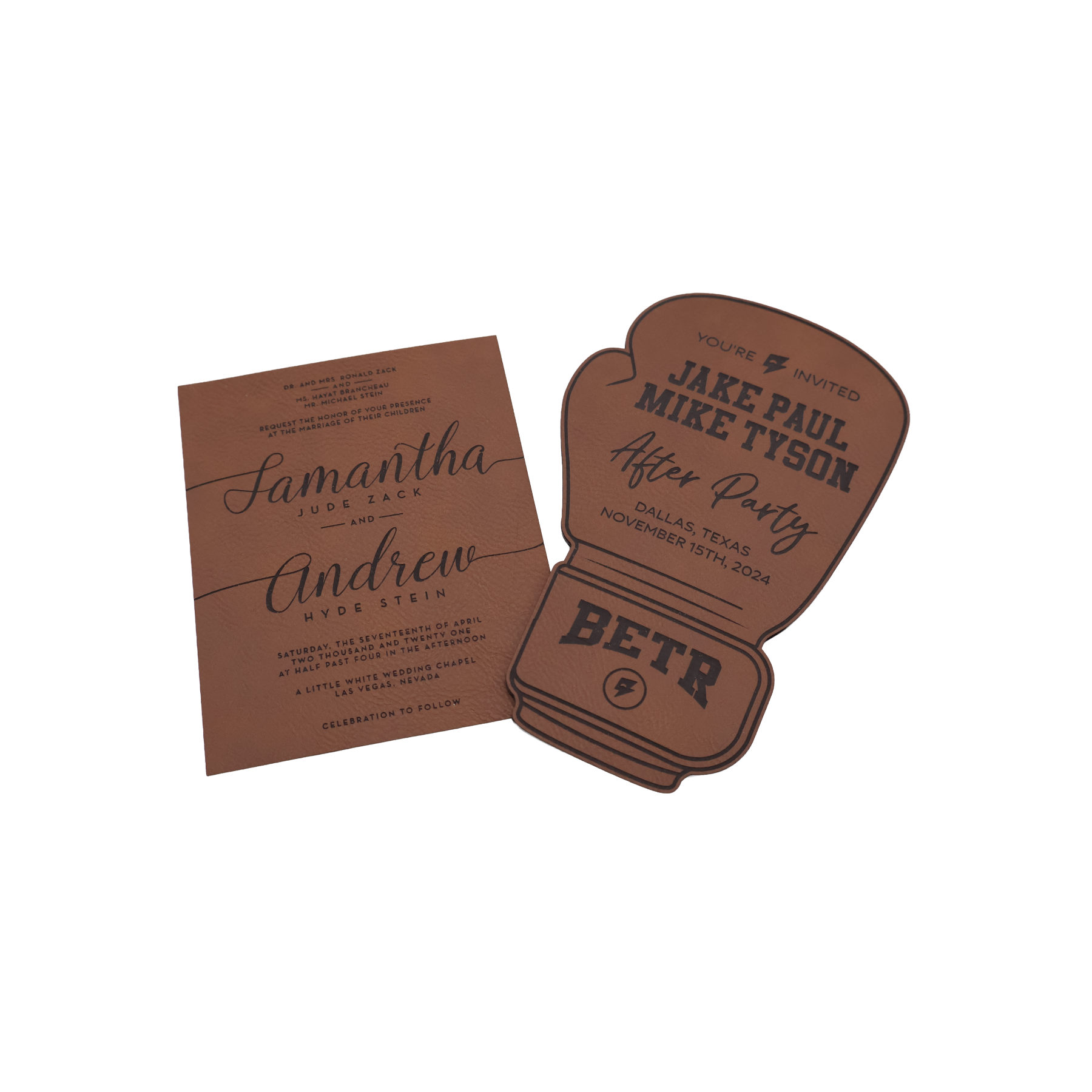 Custom Leatherette Invitation - NVX01