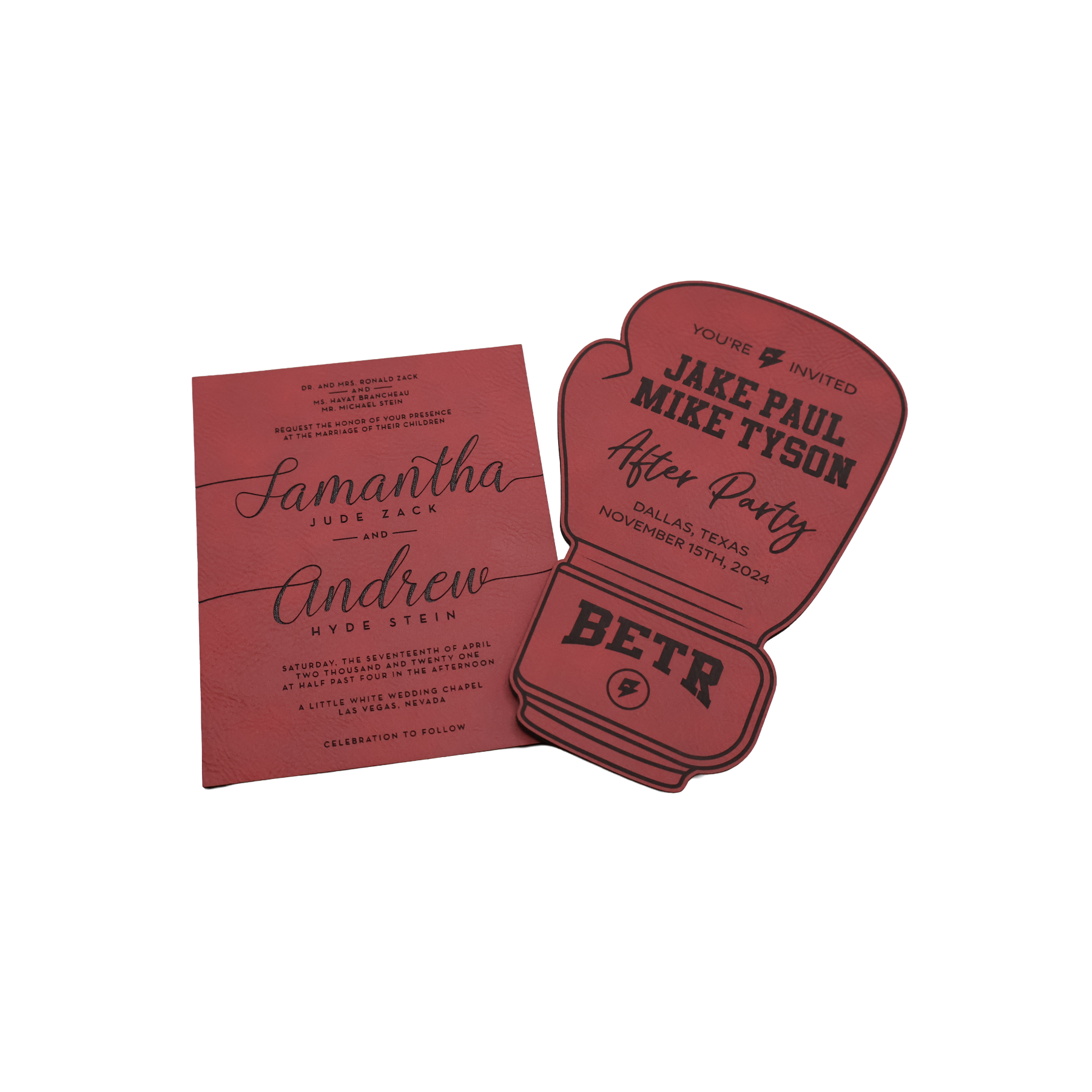 Custom Leatherette Invitation - NVX01