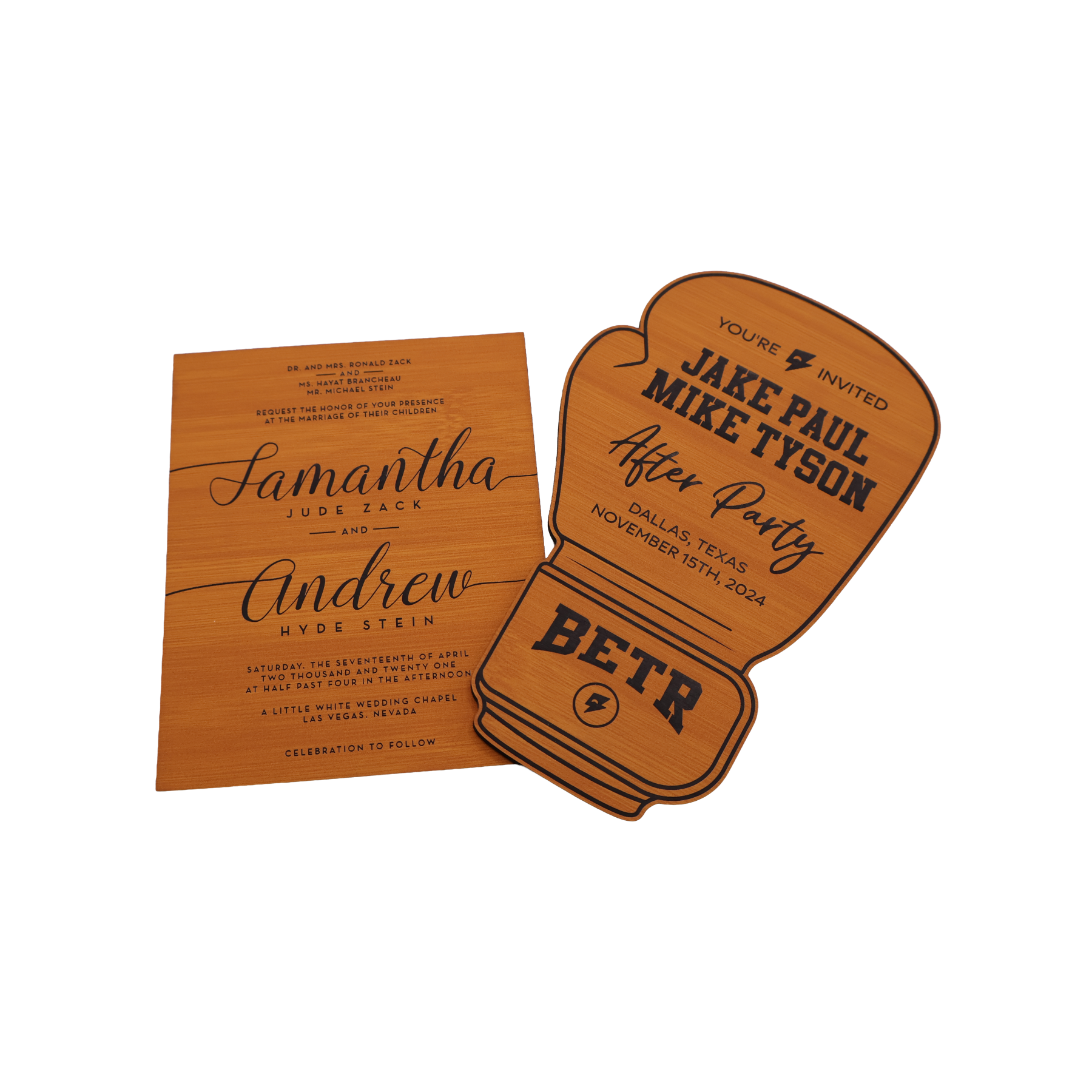 Custom Leatherette Invitation - NVX01
