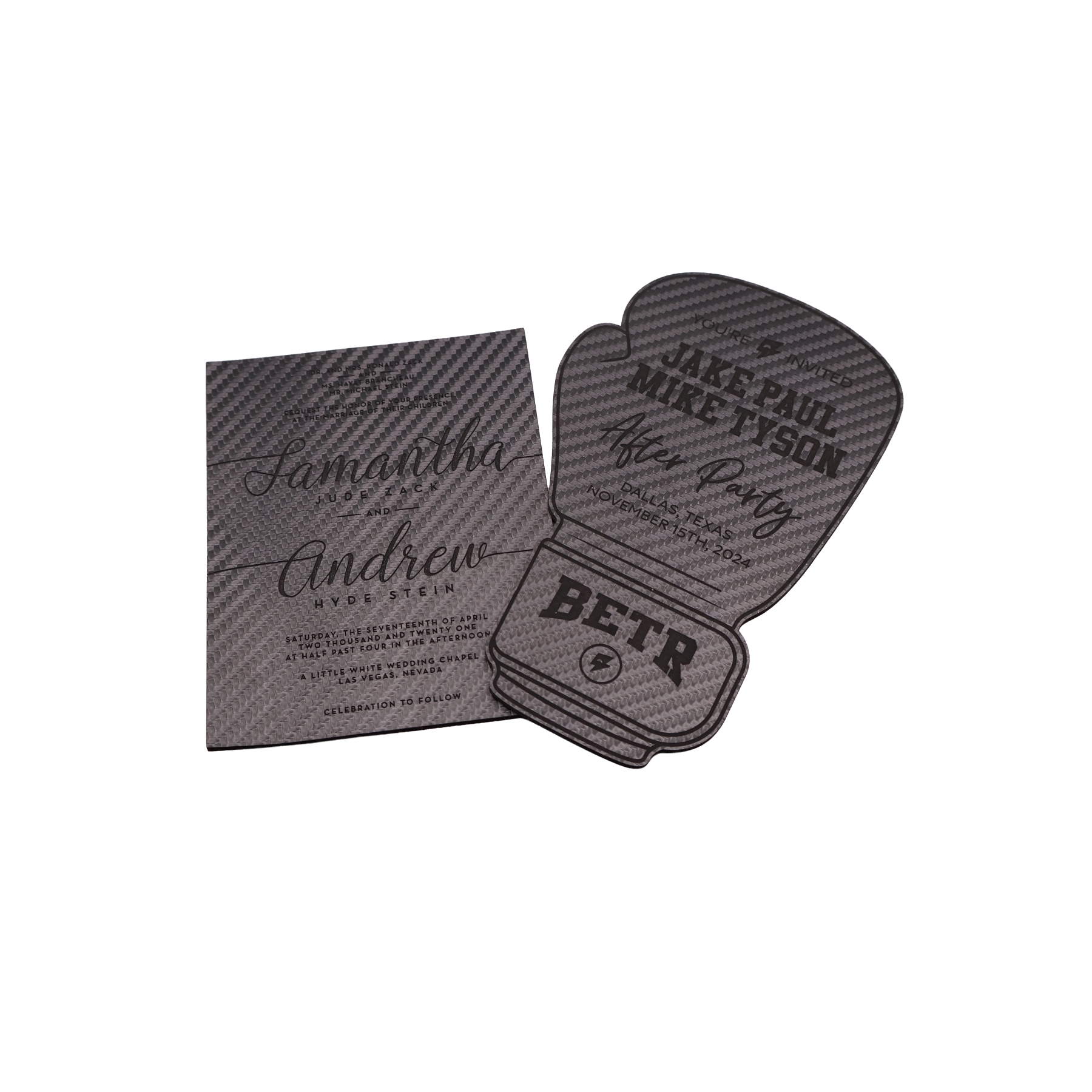 Custom Leatherette Invitation - NVX01