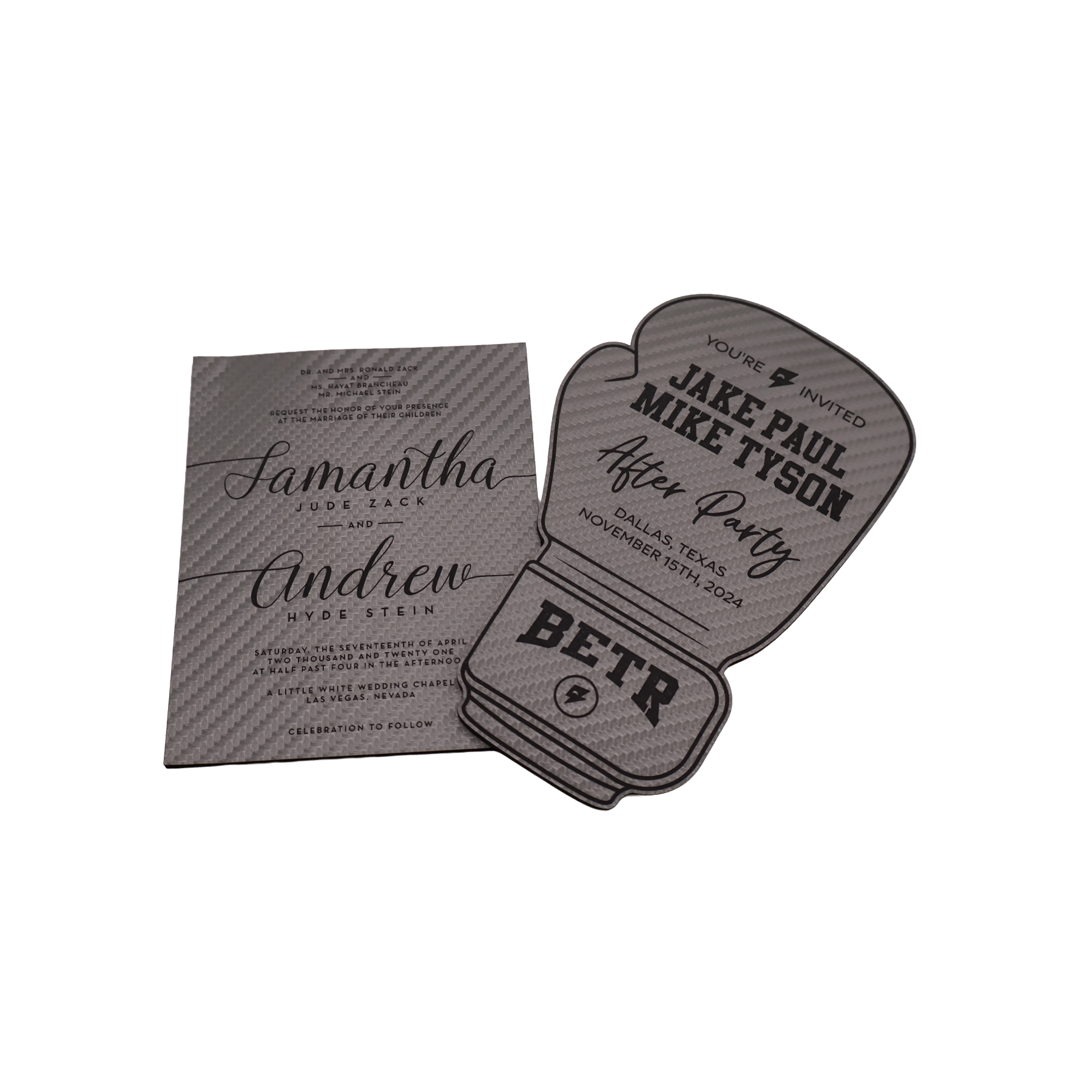 Custom Leatherette Invitation - NVX01