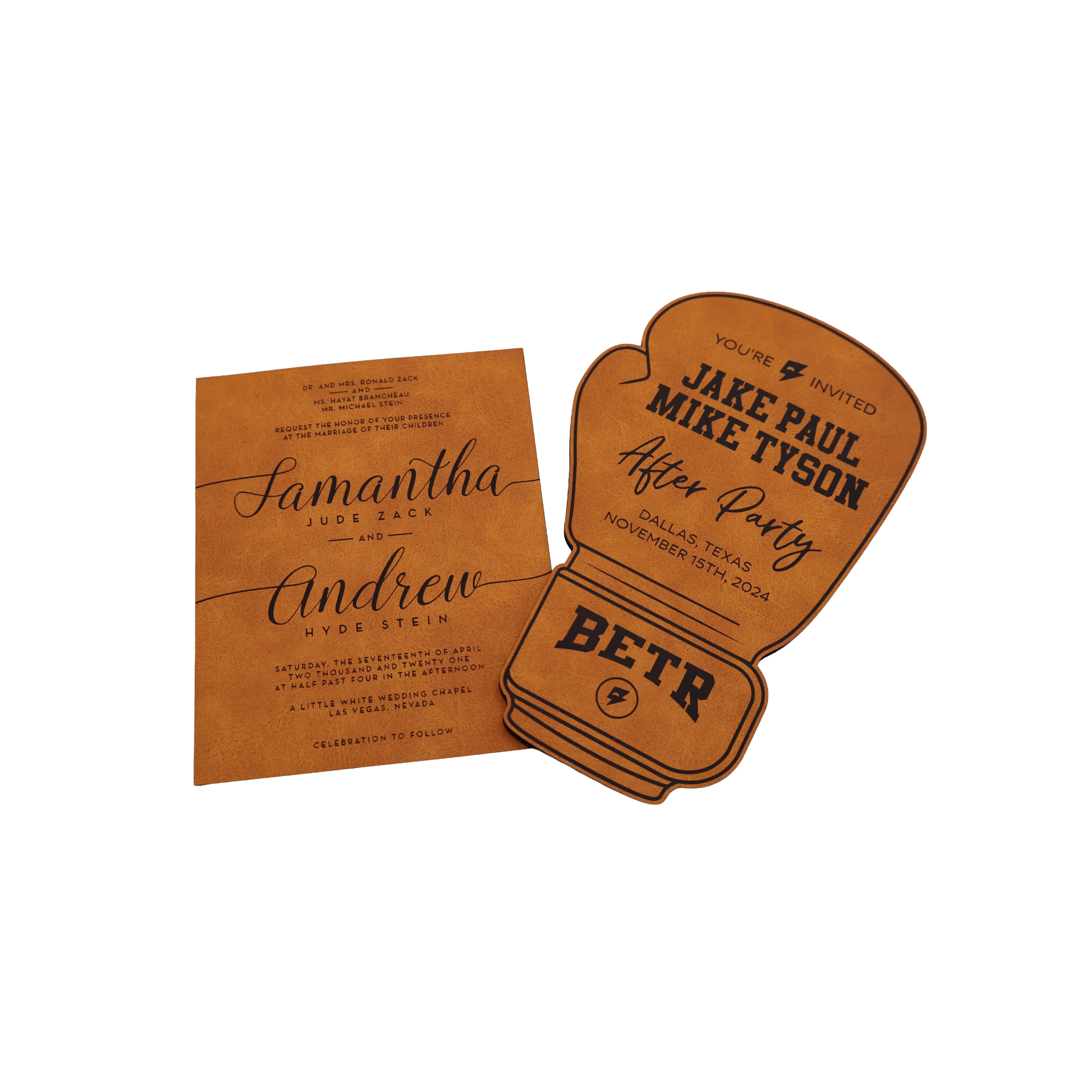 Custom Leatherette Invitation - NVX01