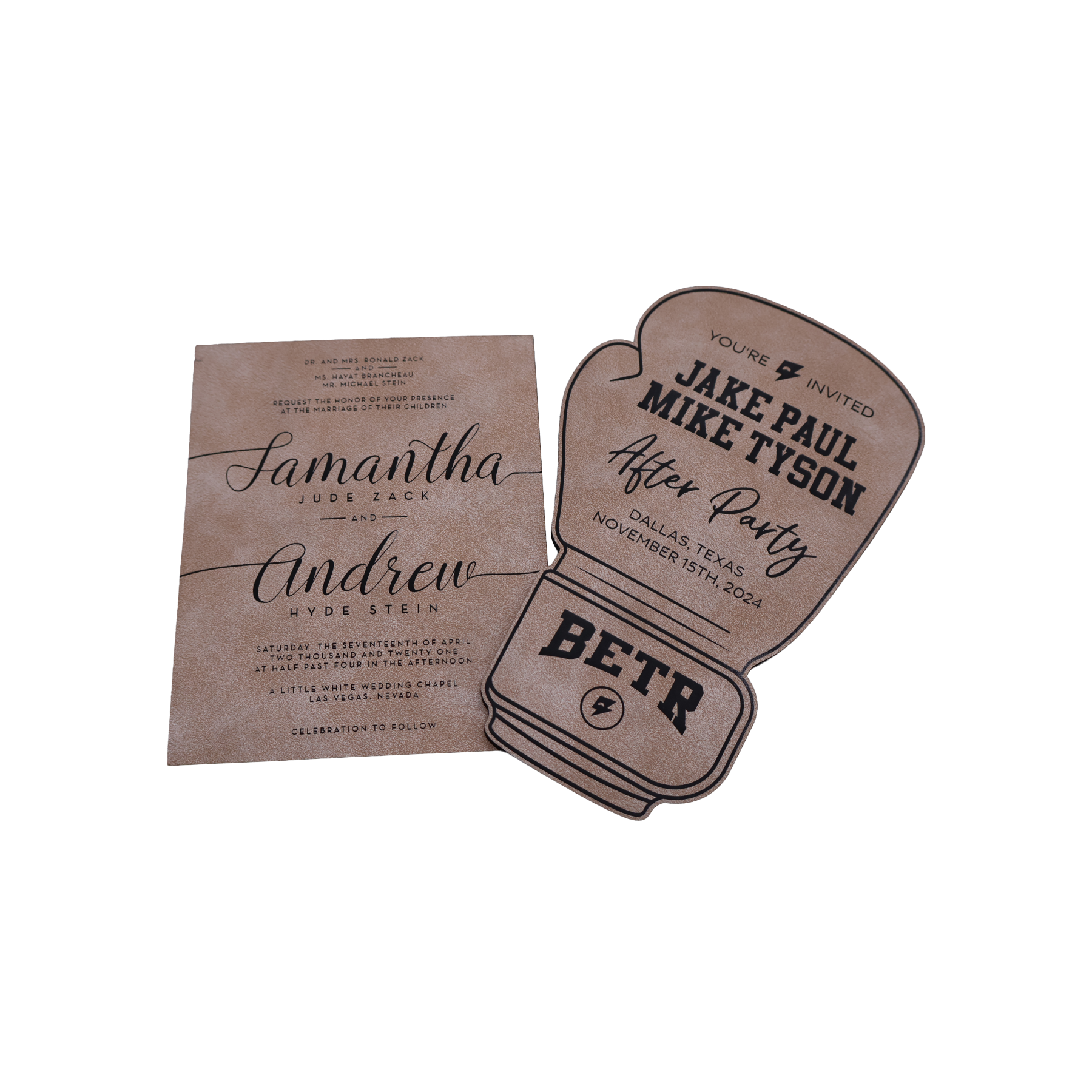 Custom Leatherette Invitation - NVX01
