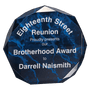 5" Blue Marble Octagon Award Acrylic