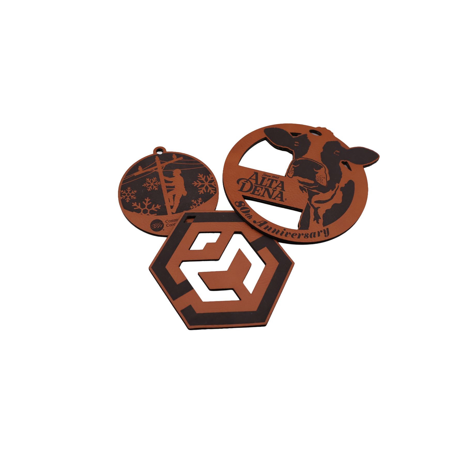 Custom Leatherette Ornament - OLX01