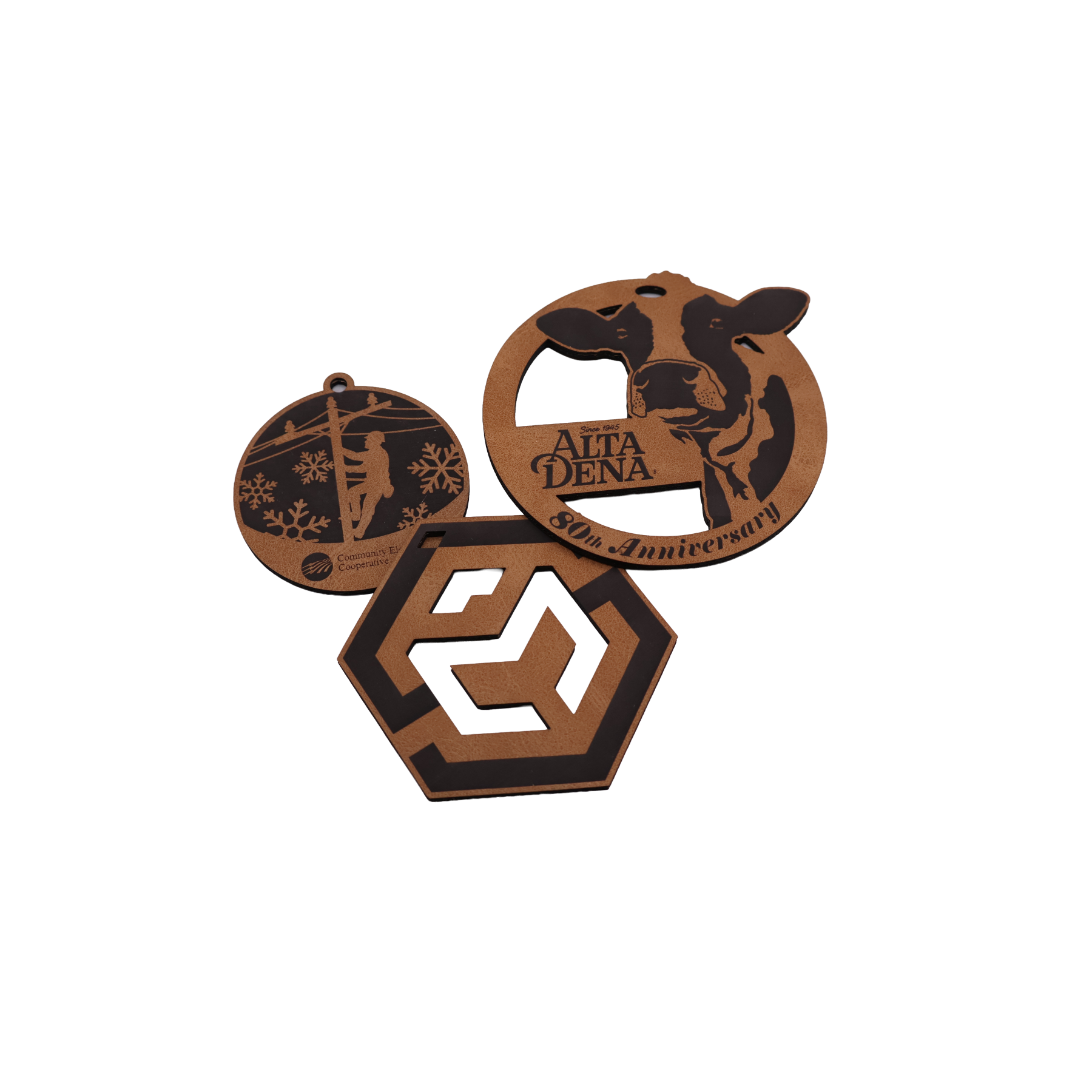 Custom Leatherette Ornament - OLX01