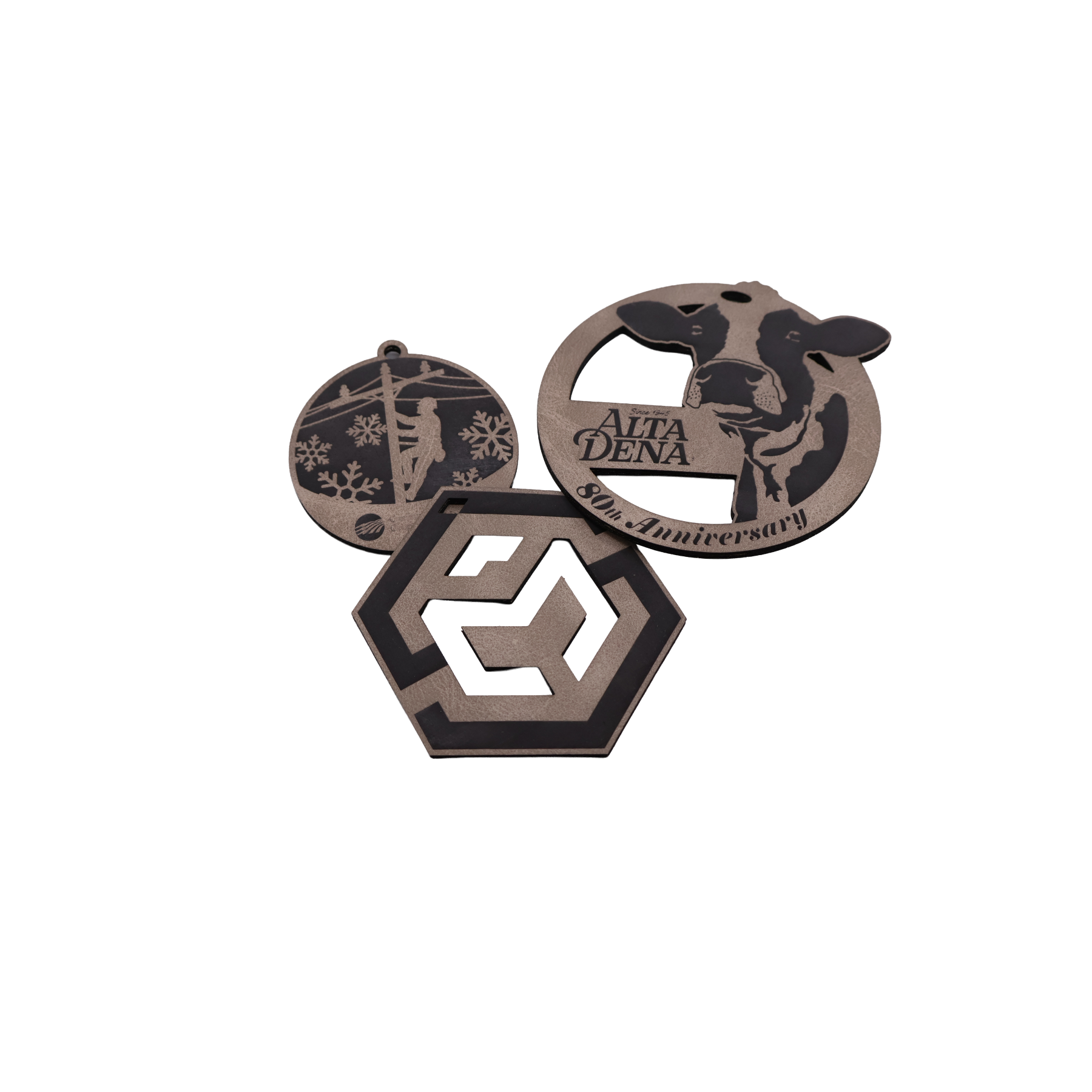 Custom Leatherette Ornament - OLX01