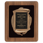 American Walnut Frame w/Black Velour Back/Bronze Frame