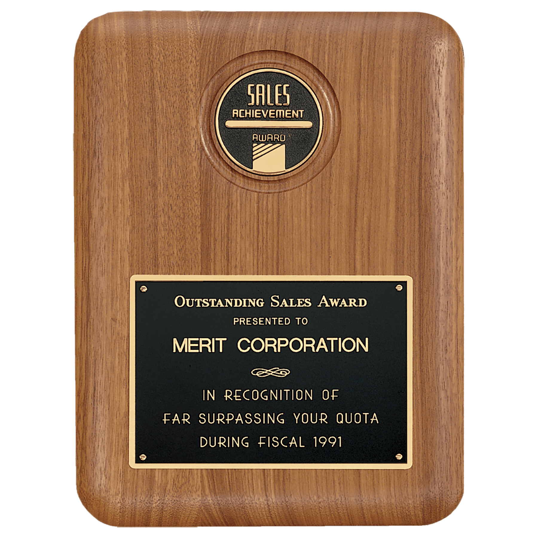 American Walnut CAM Plaque (Med Sold Separately)