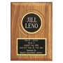 2.5" Disc on an American Walnut Plaque