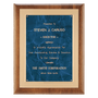 Airflyte Walnut Frame w/Gold Metal Back and Marble Plate