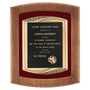 American Walnut Frame w/Maroon Velour Background and Frame