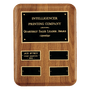 American Walnut Edge Quarterly Award Perpetual Plaque