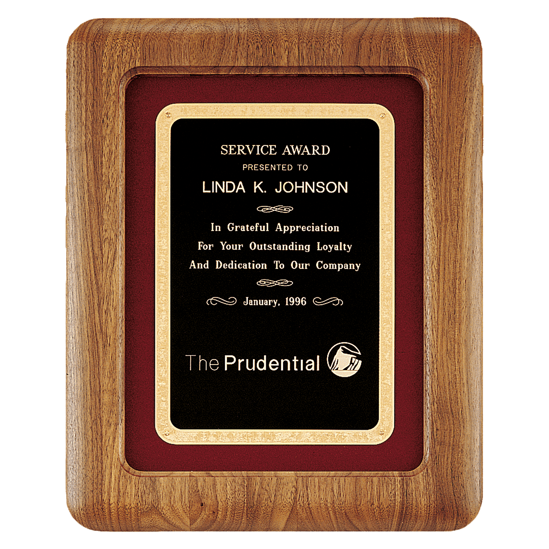 American Walnut Airflyte Frame w/Maroon Velour & Black Plate