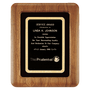 American Walnut Airflyte Frame w/Black Velour & Black Plate
