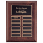 Cherry Finish Perpetual Plaque w/12 Black Perpetual Plates