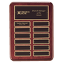 Rosewood Piano Finish Perpetual Plaque w/12 Black Plates