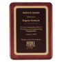 Rosewood Piano Finish Plaque w/Black/Gold Design Plate