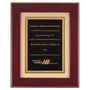Rosewood Piano Finish Frame w/Black Plate on Gold Back
