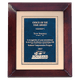 Cherry Finish Frame w/Gold Metal Background and Marble Plate