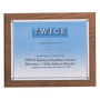 Solid Walnut Certificate Plaque with Plexiglass Cover