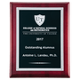Rosewood Piano Finish Plaque with Florentine Border - PWR35