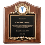 American Walnut Plaque w/Gold Frame/Inserts Sold Separately