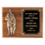American Walnut Plaque w/Firefighter Relief