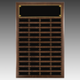 American Walnut Perpetual Plaque w/Brass Plates - PP21