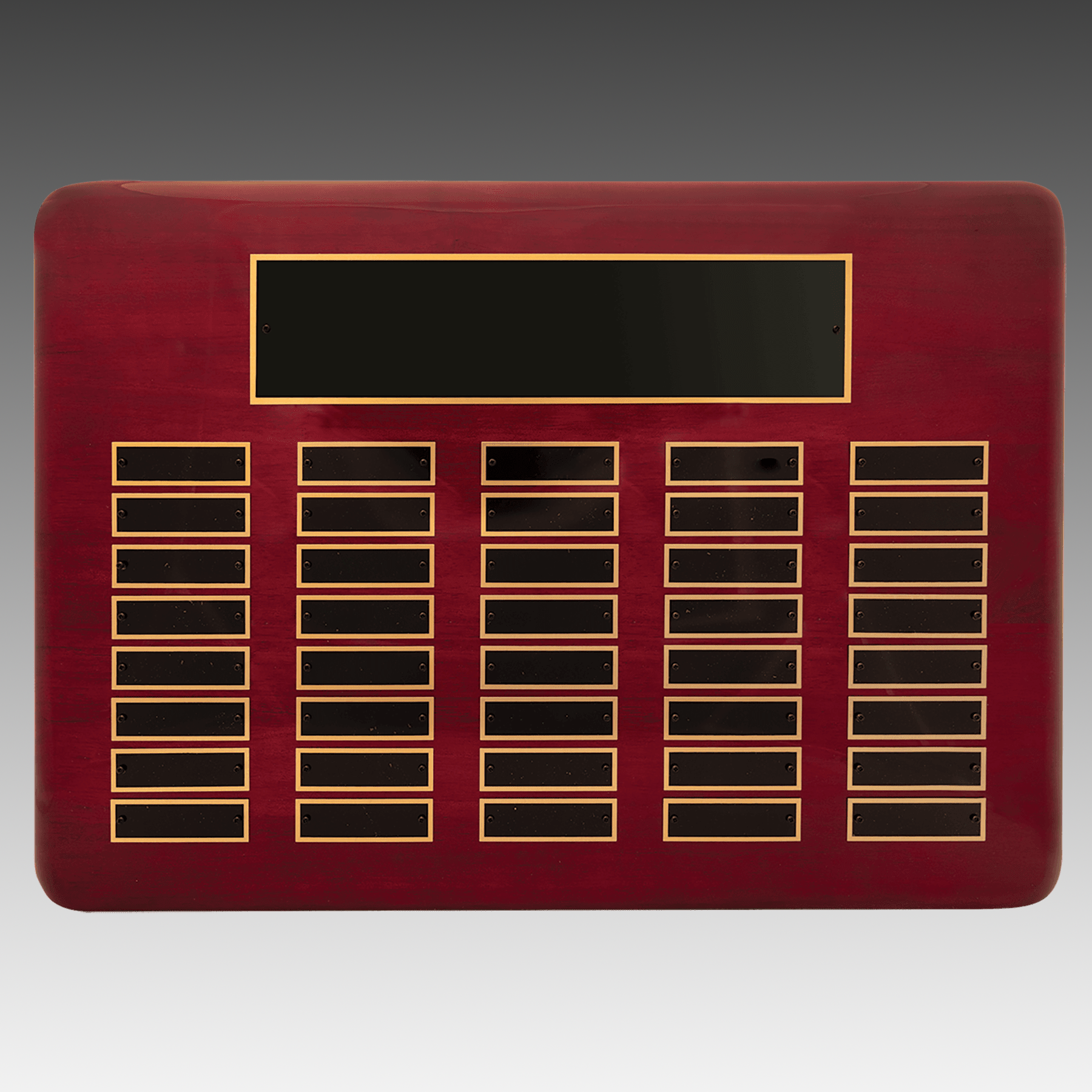 Rosewood Piano Finish Horizontal Perpetual Plaque - PP37