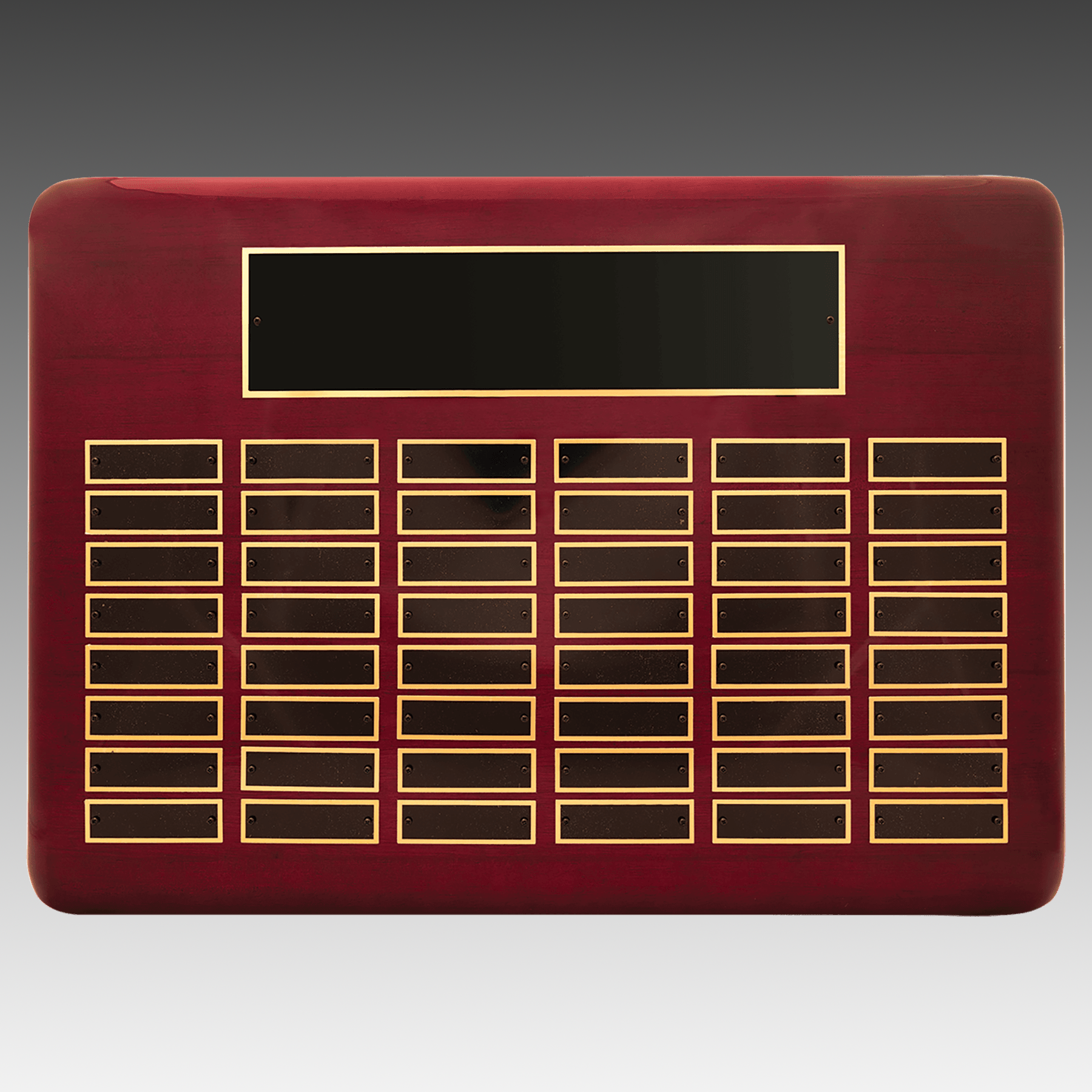 Rosewood Piano Finish Horizontal Perpetual Plaque - PP37